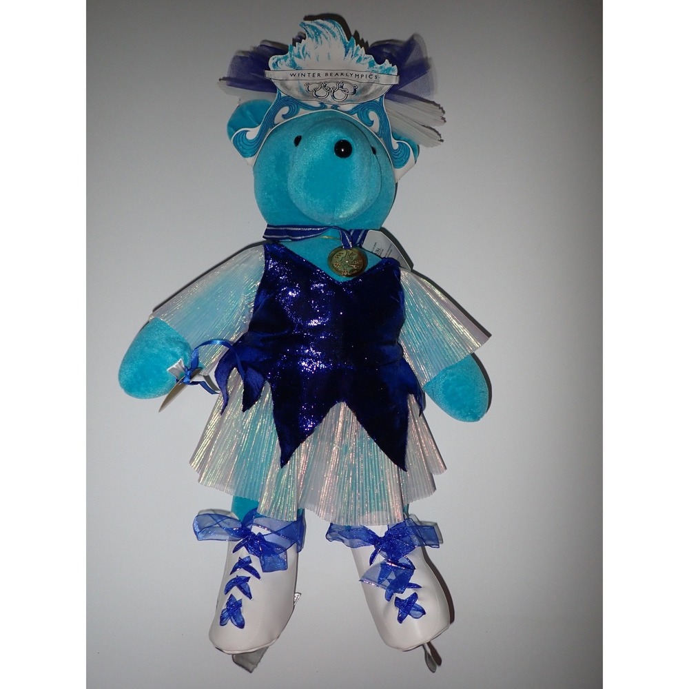 North American Bear  Sonja Honey Winter Bearlympics Ice Skater Plush NWT retired